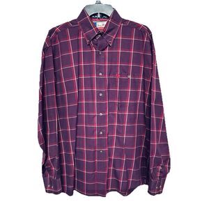 Wrangler George Strait Button Down Shirt Men's L Cowboy Cut Collection